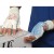 UCi NLNW-DF White Fingerless Low-Linting PVC-Dotted Gloves