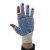 UCi NLNW-D3F White Partially Fingerless Low-Linting Nylon PVC-Dotted Gloves