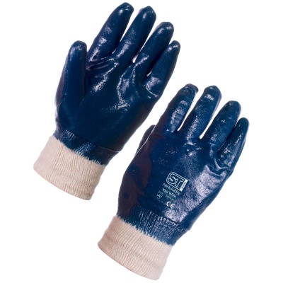 Supertouch 2207 Nitrile Heavyweight Full Dip Knit Wrist Gloves
