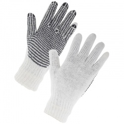 Supertouch 2657 Seamless Mixed Fibre PVC Dot Palm Gloves