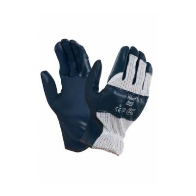 Ansell Hynit 32-815 Gunn Cut Safety Cuff Oil-Repellent Work Gloves