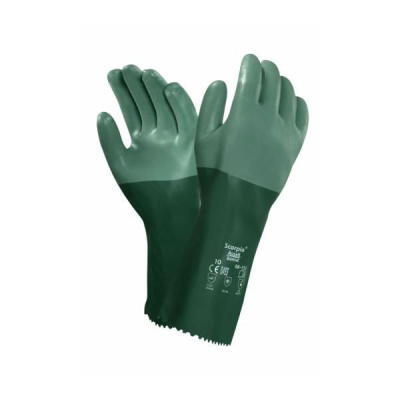 Ansell Scorpio 08-354 Chemical-Resistant Neoprene Extra Long Gauntlets