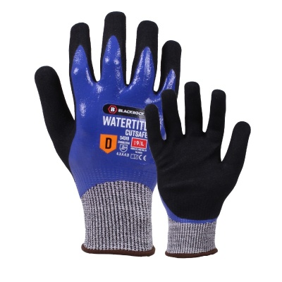 Blackrock 54319 Watertite Cutsafe Waterproof Nitrile Foam Coated Grip Gloves