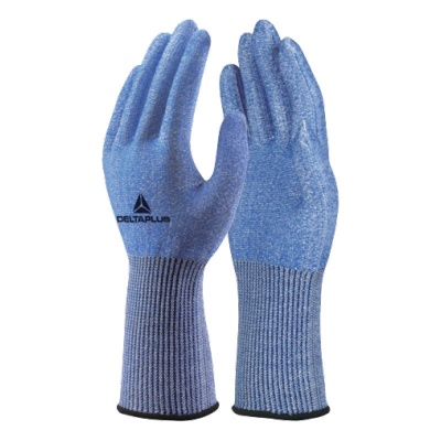 Delta Plus VENICUTF00 Cut-Resistant Food-Safe Gloves (Blue/White)