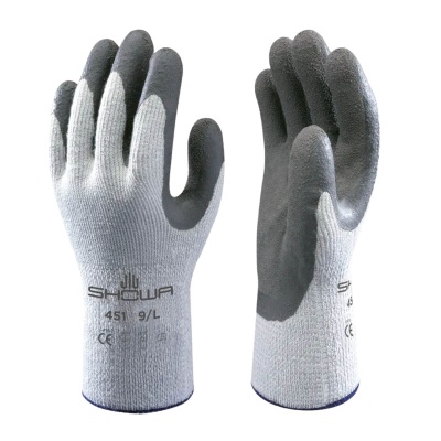 Showa 451 Grey Thermal Latex-Coated Safety Gloves