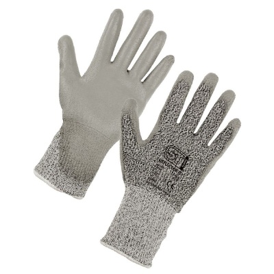 Supertouch Deflector PD PU-Coated Cut-Protective Gloves (Grey)