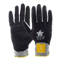 MCR Safety Cut Pro CT1007NF3 Nitrile Foam Fully-Coated Work Gloves