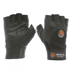 Impacto AV406 Gel Padded Leather Fingerless Work Gloves