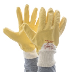 Ansell Nitrotough N230Y 3/4 Nitrile Coated Gloves