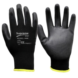 Supreme TTF 100BB Black Polyurethane Handling Gloves