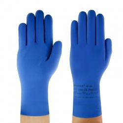 GRX Large Silver Nitrile Dipped Hppe Construction Gloves, (1-Pair) in the Work  Gloves department at