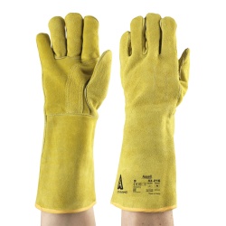 Ansell ActivArmr WorkGuard 43-216 Leather Kevlar Work Gauntlets