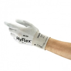 Ansell HyFlex 48-130 ESD Protection Seamless Palm-Coated Work Gloves