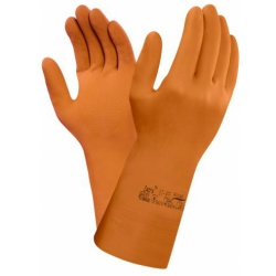 Ansell Extra 87-955 Heavy-Duty Chemical-Resistant Gauntlet Gloves