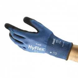 Ansell HyFlex 11-528 Nitrile Palm-Coated Gloves