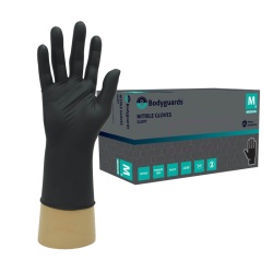 Bodyguards GL897 Black Nitrile Disposable Gloves