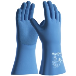 MaxiChem 76-730 Chemical-Resistant Gauntlet Gloves (Blue)