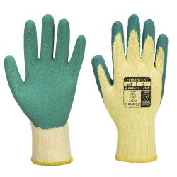 Portwest A150 Green Latex Grip Gloves