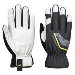Portwest A775 Black Stretch Utility Leather Mechanics Gloves