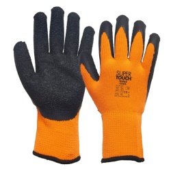 Supertouch Topaz Cool Orange-and-Black Thermal Work Gloves