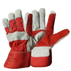 Supreme TTF Rigger D Red Split-Leather Safety Gloves