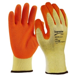Supreme TTF EQ LTX Palm-Coated Latex Handling Gloves (Orange)