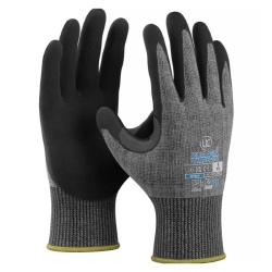 UCi Kutlass Ultra-SN Level F Cut-Resistant Grip Gloves (Grey/Black)