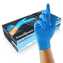 Unigloves CrossGuard GM010X Antimicrobial Disposable Nitrile Examination Gloves (Box of 100)