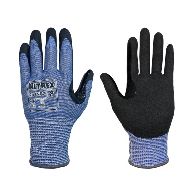 Unigloves Nitrex 241NFX Level F Cut-Resistant Nitrile-Coated Grip Gloves